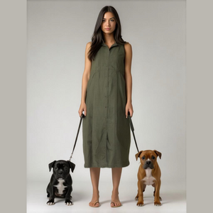 Deadstock NEW Vintage Bill Blass jean denim jean jumper dress 90s safari dress